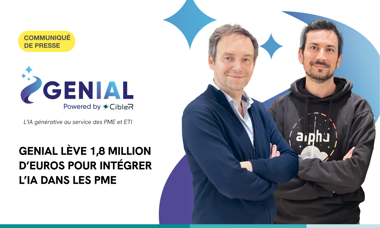 GENIAL lève 1,8 million d’euros pour intégrer l’IA dans les PME